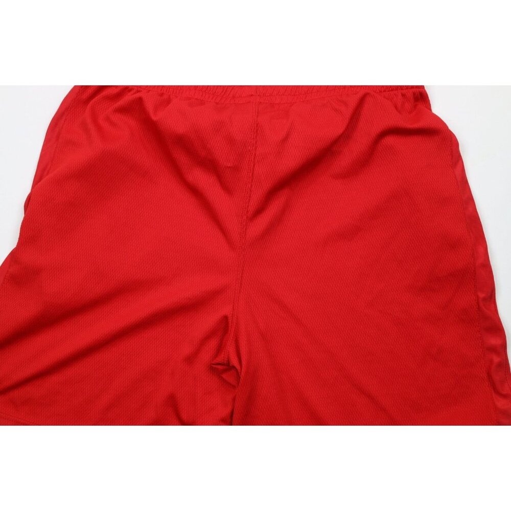 Vintage Mens 2XL XXL Spell Out Ohio State University Mesh Basketball Shorts Red - Picture 9 of 10